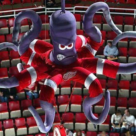 Hockey octopus team mascot